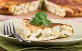 Italian omelet with zucchini.