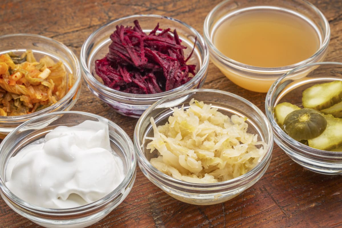 Fermented foods to add to your list of foods to eat: sauerkraut, yogurt, kefir, kimchi, natto, olives