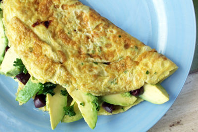 Avocado omelet