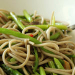 Asparagus soba noodles