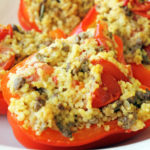 Stuffed red peppers