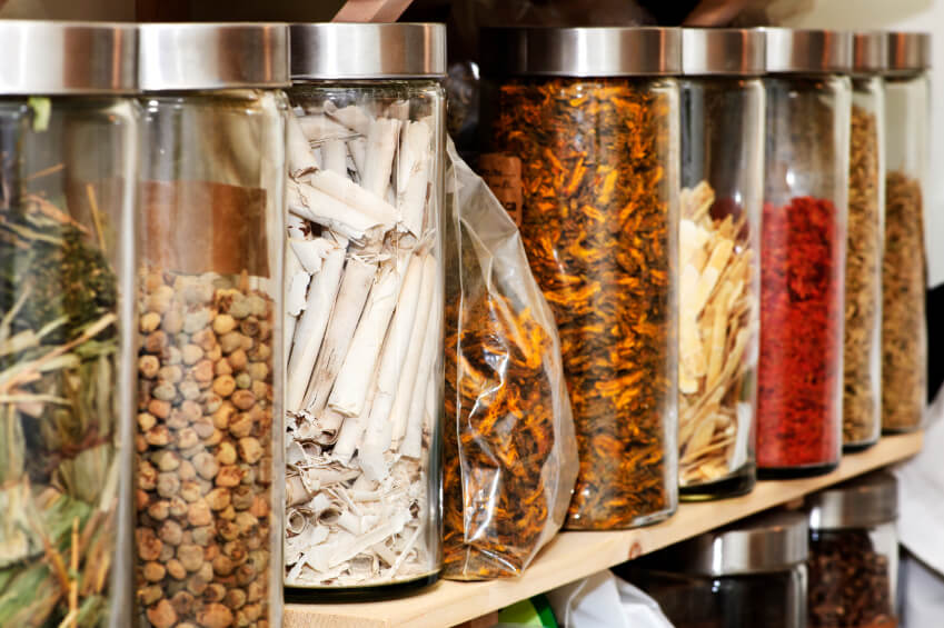 Biologically based therapies include treatments like these Chinese herbal remedies