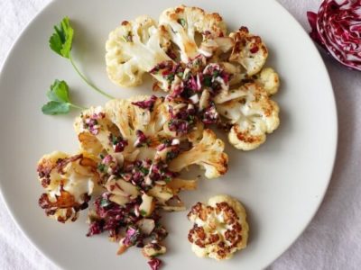 Roasted Cauliflower with Radicchio Salsa