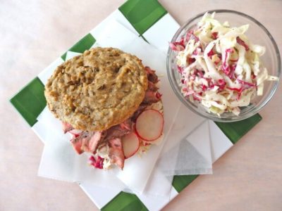 Caraway seed hamburger buns