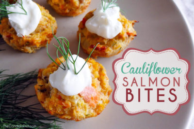 Cauliflower Salmon Bites