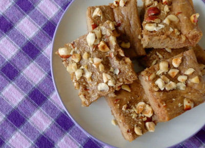 Hazelnut butter bars