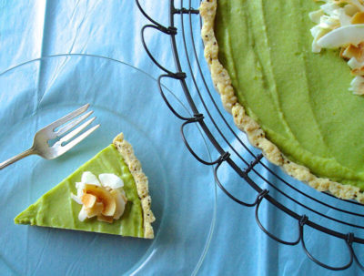 Avocado lime tart