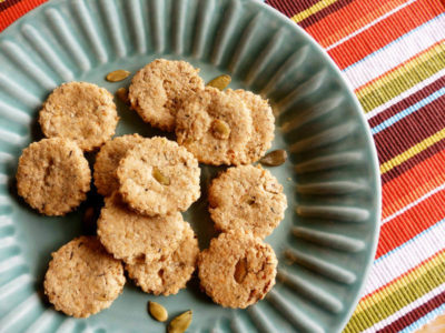 Pumpkin oat biscuits