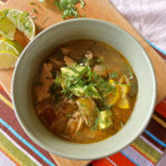 Green chili chicken stew