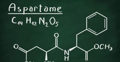 Chemical formula of Aspartame: an artificial sweetener