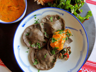 Buckwheat Ravioli with Ajvar