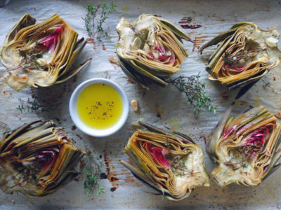 Oven Roasted Artichokes