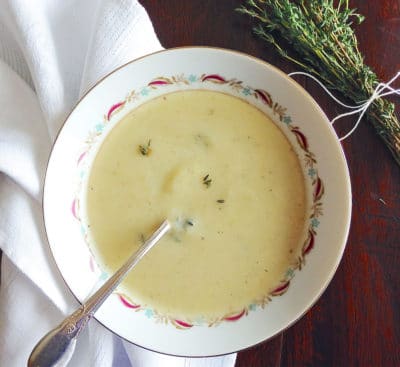 Celeriac soup - antifungal, healthy, delicious. Also known as Celery Root Soup.