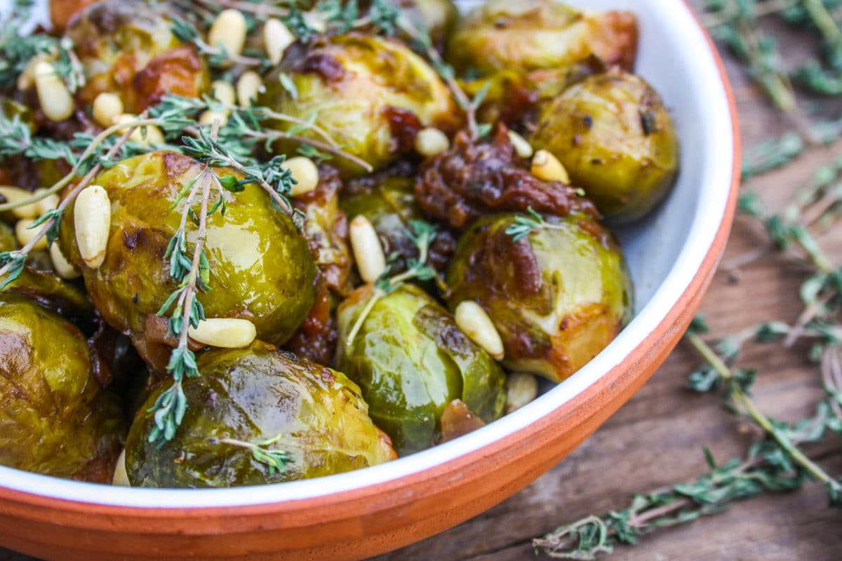 Braised Brussels sprouts