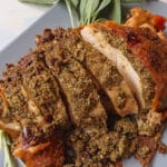 Roast Turkey with Sage Pesto