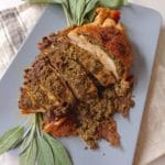 Roast Turkey with Sage Pesto