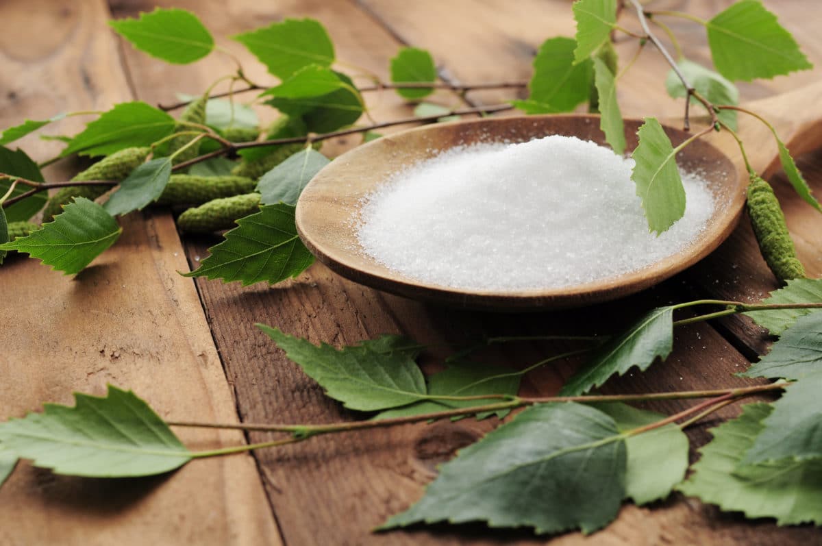 Natural, low-carb sweeteners: stevia, xylitol, monk fruit, erythritol