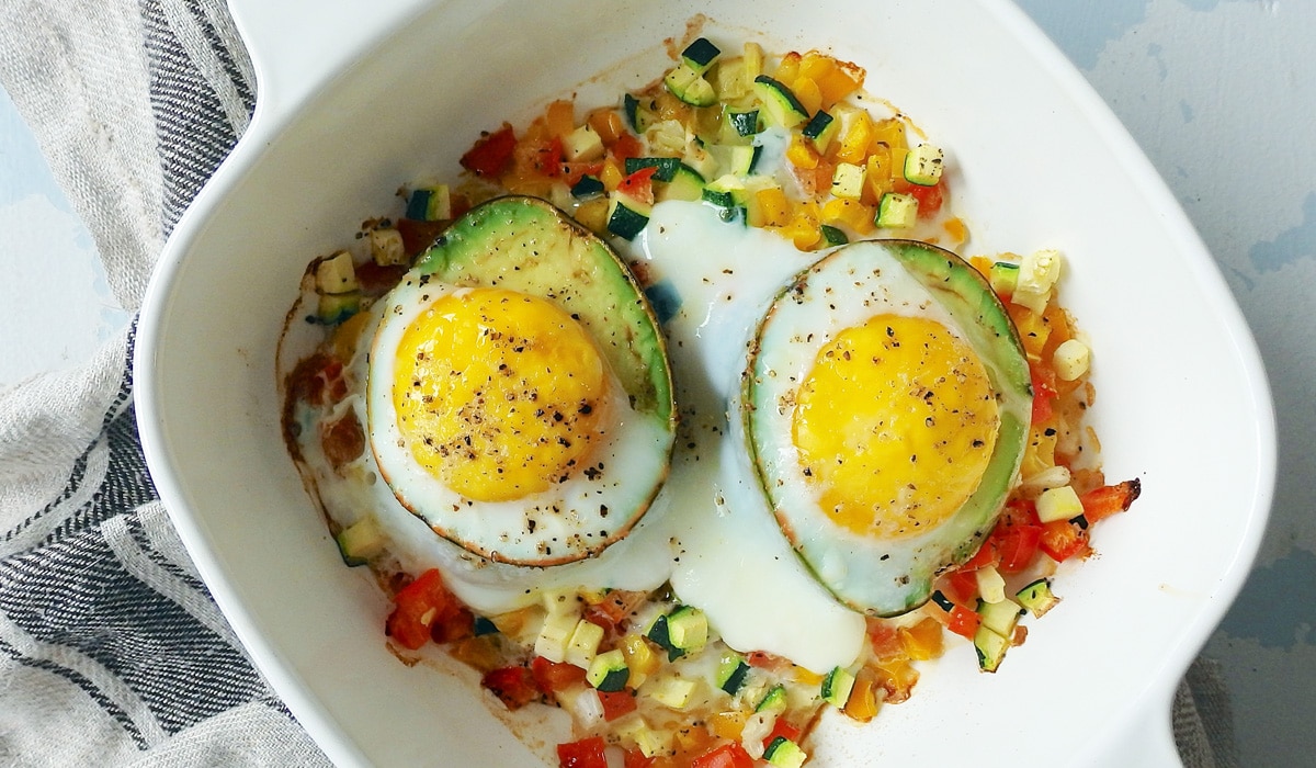 Avocado Baked Eggs with Vegetable Hash » The Candida Diet