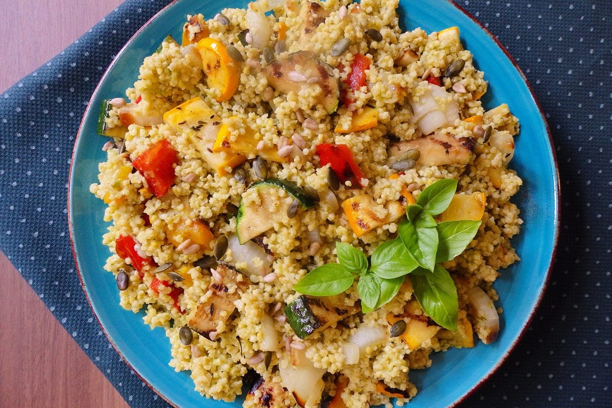 Millet and Grilled Vegetable Salad on the Candida Diet
