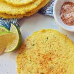 Cauliflower Tortillas with salt and lime