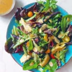 Artichoke salad with coconut vinaigrette