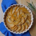 Rutabaga onion gratin