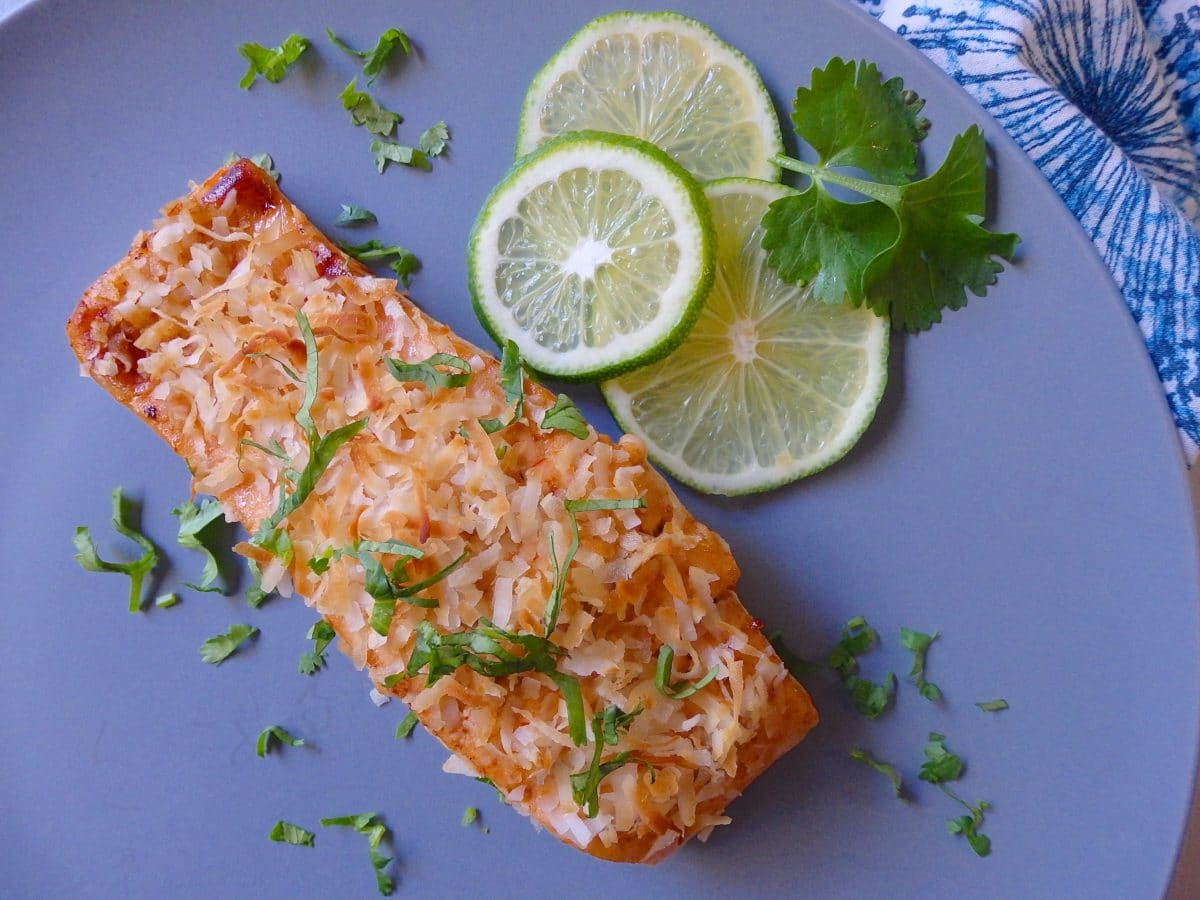 Toasted Coconut and Lime Salmon