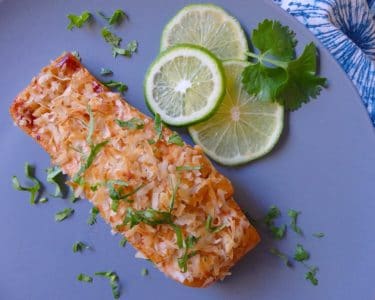 Toasted Coconut and Lime Salmon