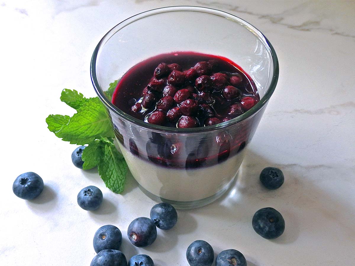 Blueberry Panna Cotta